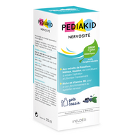 Sirop cu gust de coacaze negre pentru nervozitatea copiilor Nervosite, 125 ml, Pediakid