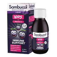 Sirop concentrat din soc negru cu vitamina C pentru copii, 3-12 ani, 120 ml, Sambucol