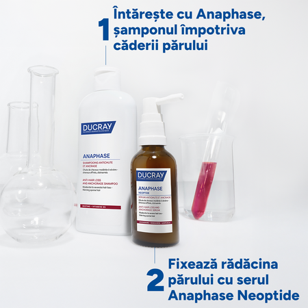 Ser anti-caderea parului si fortifierea radacinilor Anaphase Neoptide, 2 x 50 ml, Ducray 780718