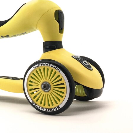 Trotineta 2 in 1 transformabila pentru copii Highwaykick 1, Lemon, 1-5 ani, Scoot and Ride 552769