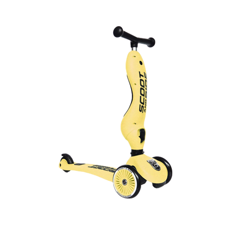 Trotineta pentru copii transformabila 2 in 1 Highwaykick, 1 - 5 ani, Lemon