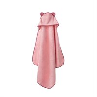 Prosop cu gluga BebeHug, 122 x 77 cm, Roz, Twindeco