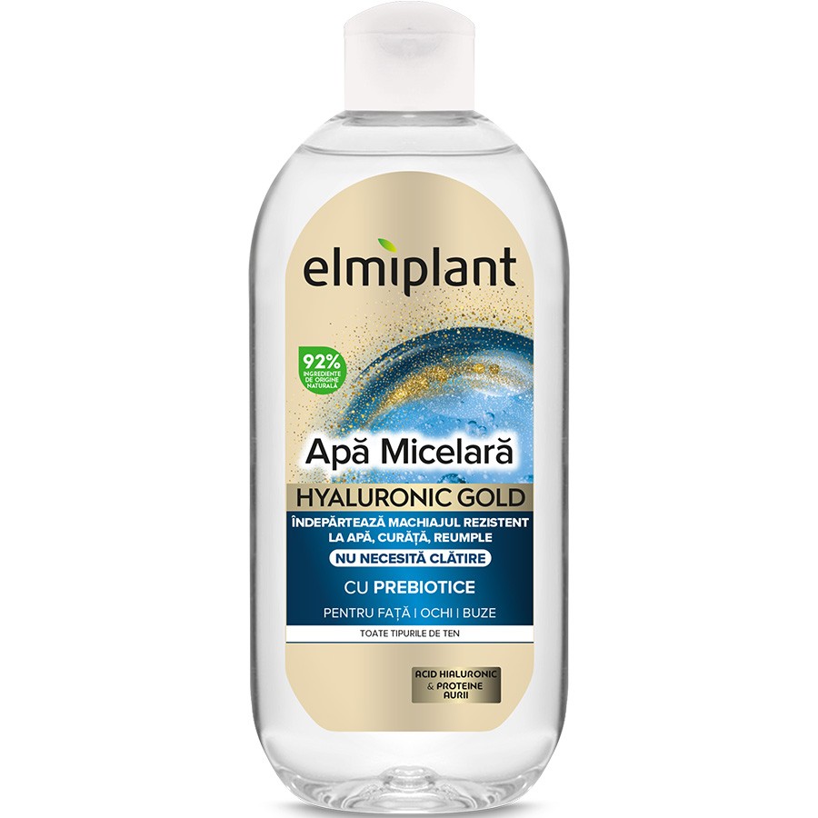 Apa micelara Hyaluronic Gold, 400 ml, Elmiplant