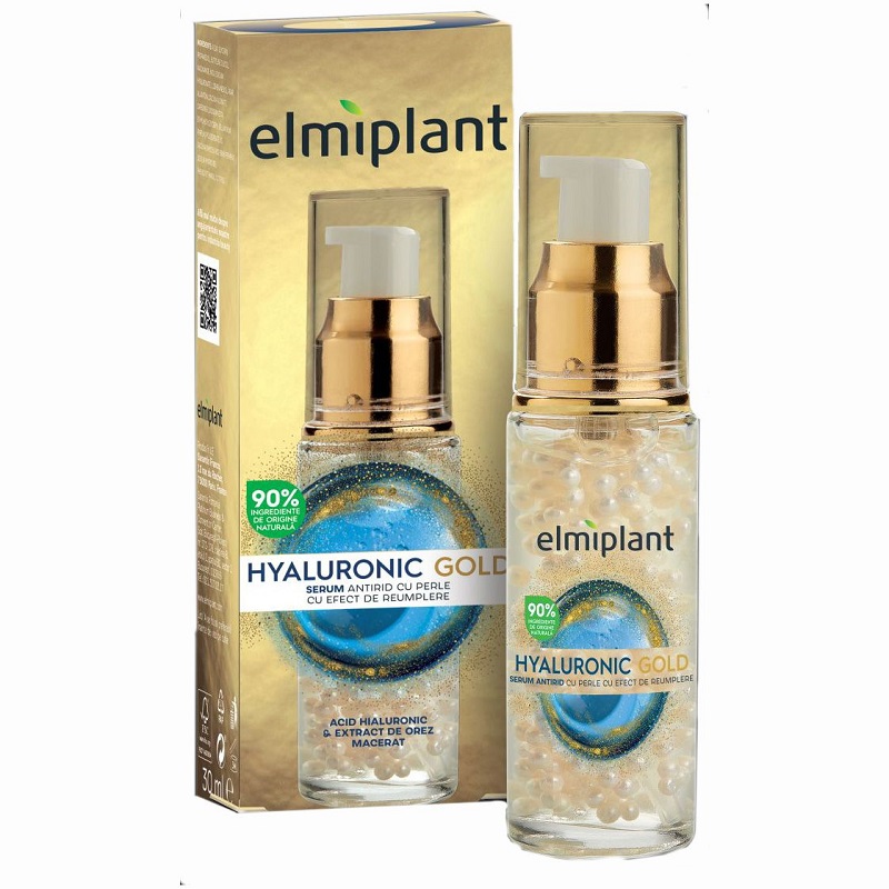 Serum antirid Hyaluronic Gold, 30 ml, Elmiplant