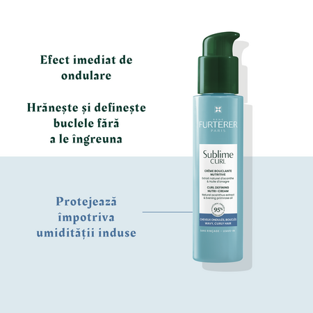 Crema Leave-In pentru definirea buclelor Sublime Curl, 100 ml, Rene Furterer 607123