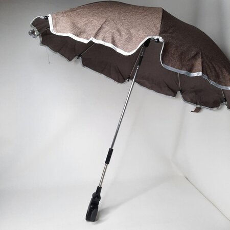 Umbrela cu protectie UV 50 +, Melange Brown, 80 cm, Fillikid 553045