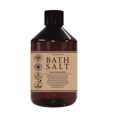 Sare de baie vegana, Tonka & Mandarin, 600 ml, Fiona & Friends