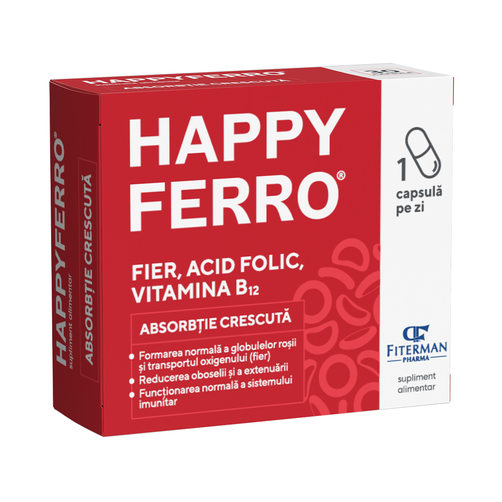 Happy Ferro, 30 capsule, Fiterman Pharma