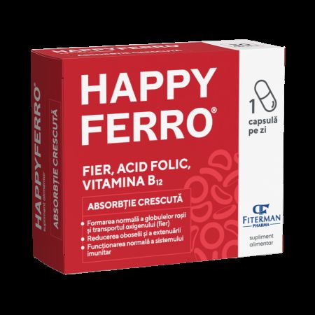 Happy Ferro, 30 capsule, Fiterman Pharma