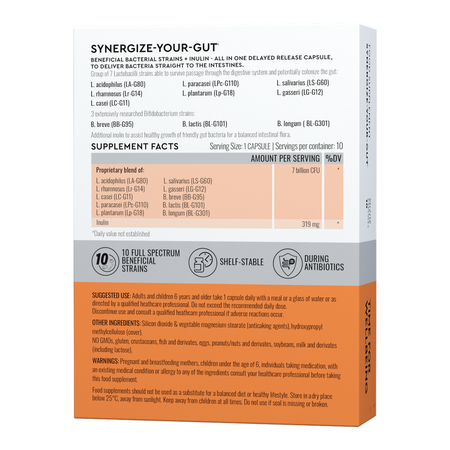 Synergize Your Gut Good Routine, 10 capsule vegetale, Secom 776978
