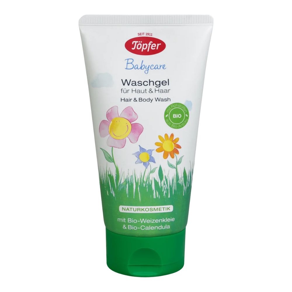 Lotiune de spalare pentru par si corp BabyCare, 150 ml, Topfer