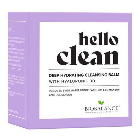 Balsam de curatare faciala 3 in 1 cu acid hialuronic Hello Clean, 100 ml, Bio Balance 553300