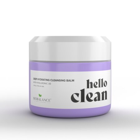 Balsam de curatare faciala 3 in 1 cu acid hialuronic Hello Clean, 100 ml, Bio Balance 553302