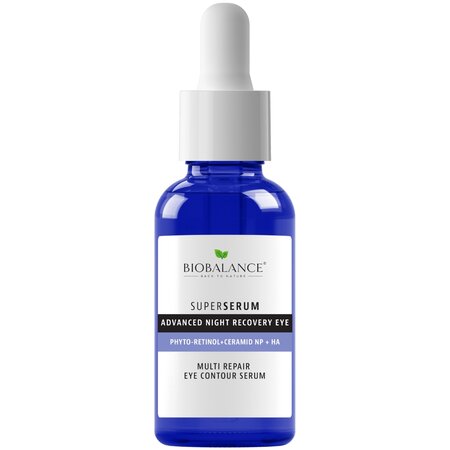 Super Serum contur Ochi pentru Noapte, cu Fito-Retinol + Ceramide + Acid Hialuronic, 20 ml, Bio Balance 553400