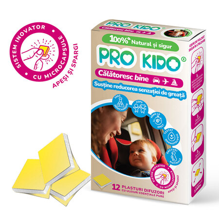 Plasturi pentru rau de miscare, 12 bucati, Pro Kido 758479