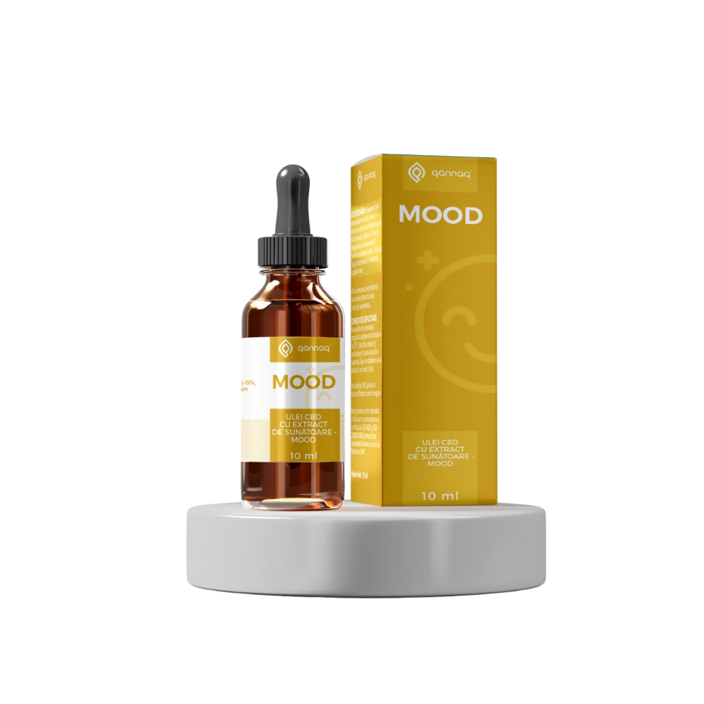 Ulei CBD cu extract din Sunatoare Mood, 10 ml, Qannaq