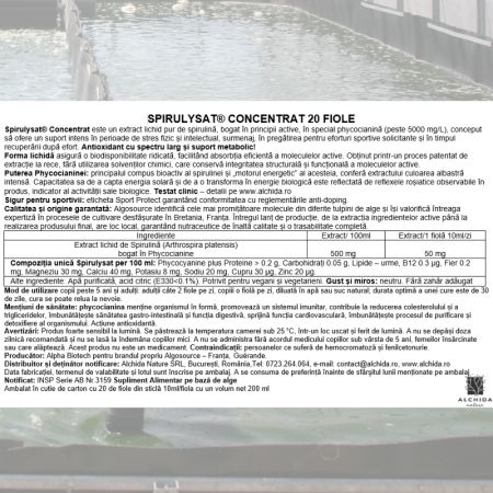 Spirulysat concentrat, 20 fiole, Algosource 758688