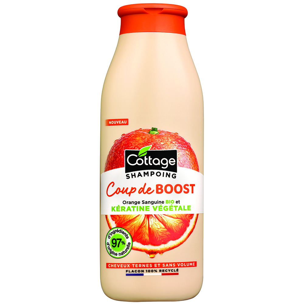 Sampon Boost cu Portocale si Keratina, 250 ml, Cottage