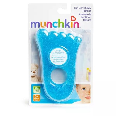 Jucarie de dentitie Fun Ice Foot, Blue, Munchkin 553787