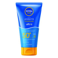 Lotiune de plaja cu SPF50+ Protect & Moisture Ultra Sun, 150 ml, Nivea