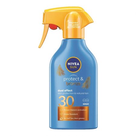 Spray protectie solara SPF30 Protect & Bronze Sun, 270 ml, Nivea Sun