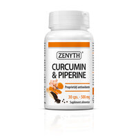 Curcumin si Piperine, 30 capsule, Zenyth
