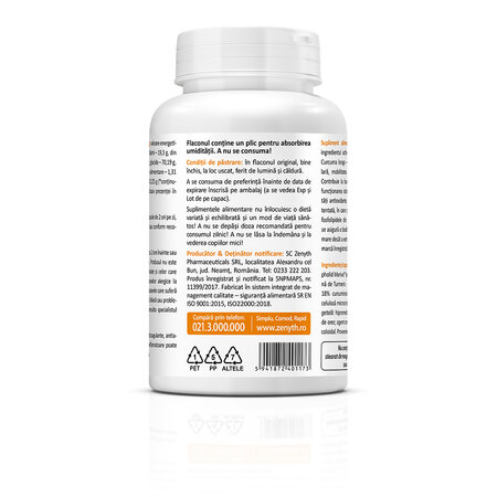 Curcumin cu Meriva, 60 capsule, Zenyth 772805