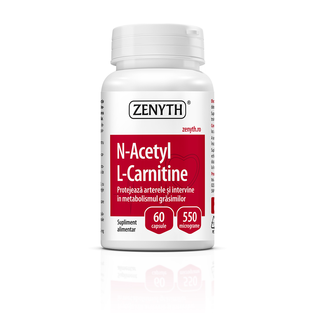 N-Acetyl L-Carnitine, 550 mg, 60 capsule, Zenyth