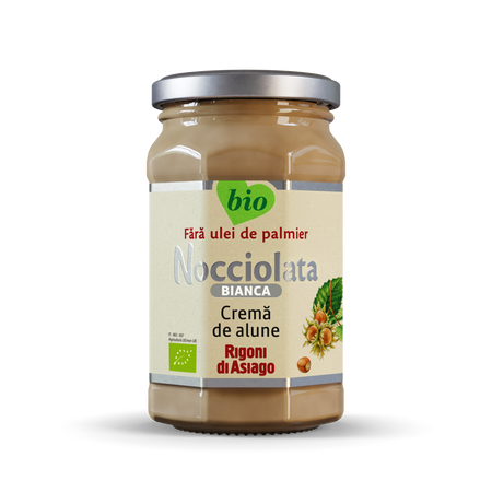 Nocciolata crema Bio alba cu alune de padure 