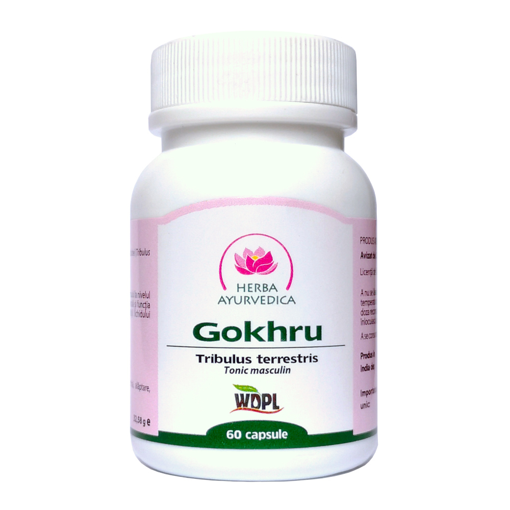 Gokhru, 60 capsule, Herba Ayurvedica