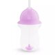 Cana cu pai flexibil Any Angle Click Lock, +12 luni, Purple, 296 ml, Munchkin 553932