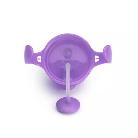 Cana cu pai flexibil si manere Any Angle Click Lock, +6 luni, Purple, 207 ml, Munchkin 553936