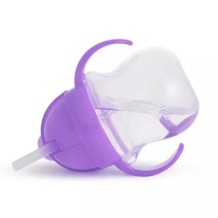 Cana cu pai flexibil si manere Any Angle Click Lock, +6 luni, Purple, 207 ml, Munchkin 553935