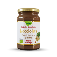 Nocciolata crema Bio cu cacao si alune de padure cu lapte, 250 g, Rigoni di Asiago