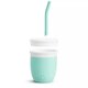 Canuta din silicon cu pai C'est Silicone, +6 luni, 118 ml, Mint, Munchkin 553975