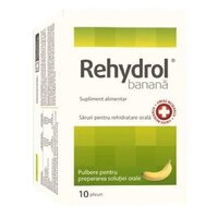 Rehydrol banana, 10 plicuri, MBA Pharma