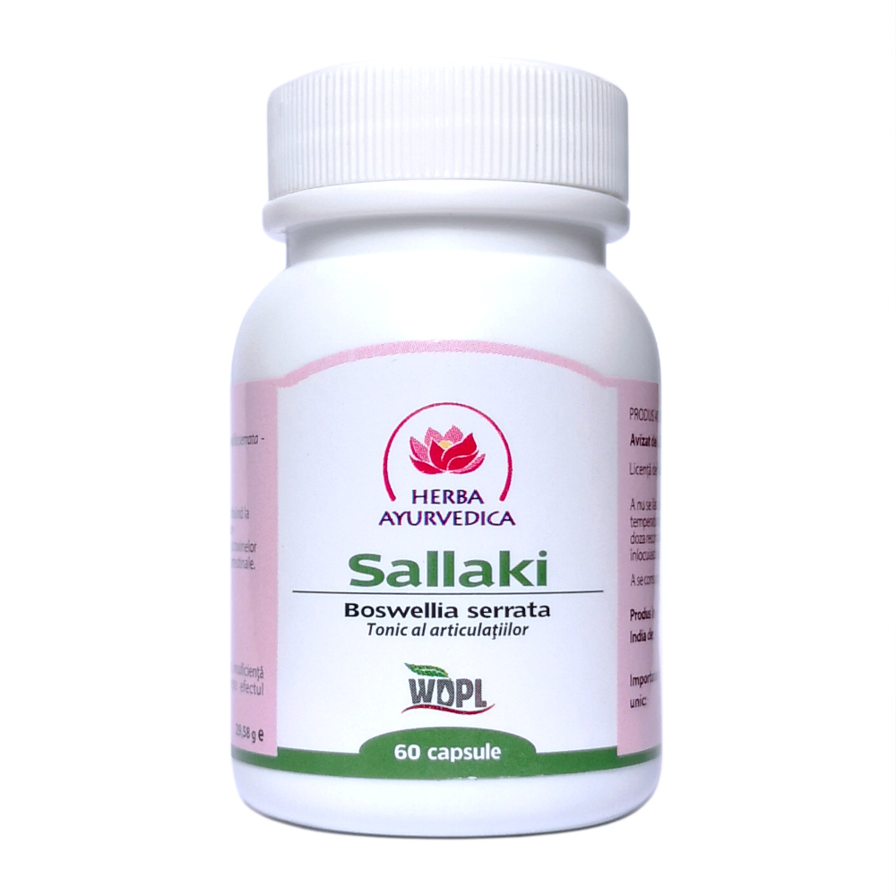 Sallaki tonic ala articulatiilor, 60 capsule, Herba Ayurvedica