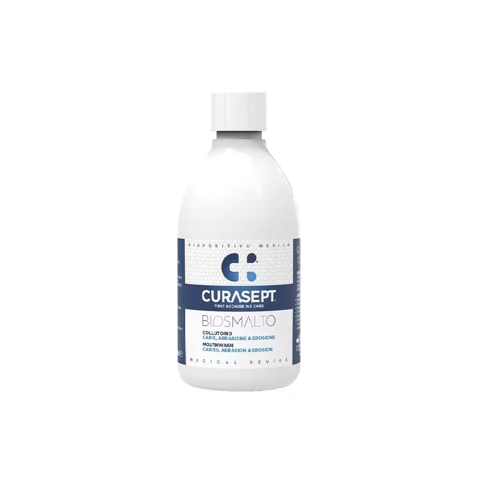 Apa de gura Biosmalto Carie Abrasione, 300 ml, Curasept