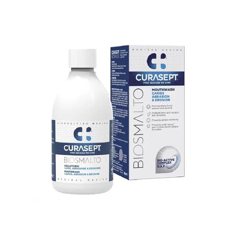 Apa de gura Biosmalto Carie Abrasione, 300 ml, Curasept 554042