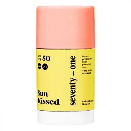 Stick protectie solara rezistent la apa pentru fata si zone sensibile SPF 50 Sun Kissed, 15 g, Seventy One Percent