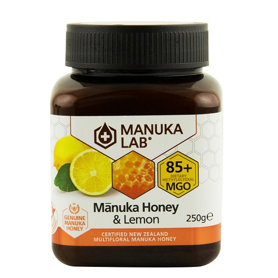 Miere de manuka poliflora cu lamaie, MGO 85+, 250 g, Manuka Lab