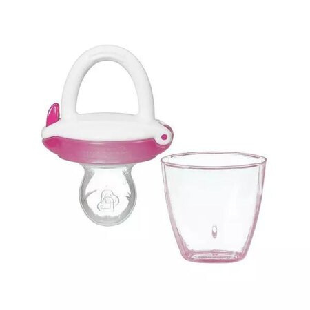 Dispozitiv de hranire din silicon pentru alimente, +4 luni, Pink, Munchkin 554078