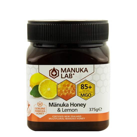 Miere de manuka poliflora cu lamaie, MGO 85+, 375 g, Manuka Lab