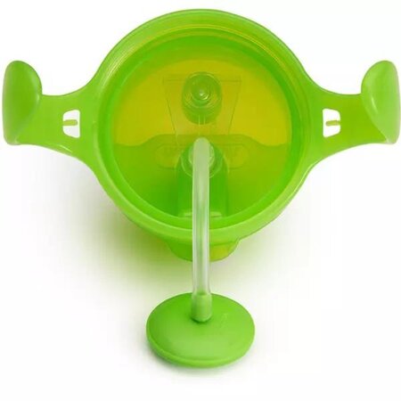 Cana cu pai flexibil si manere Any Angle Click Lock, +6 luni, Green, 207 ml, Munchkin 554118
