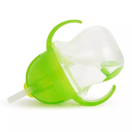 Cana cu pai flexibil si manere Any Angle Click Lock, +6 luni, Green, 207 ml, Munchkin 554119