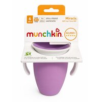 Cana de anternament cu manere Miracle 360, +6 luni, Purple, 207 ml, Munchkin