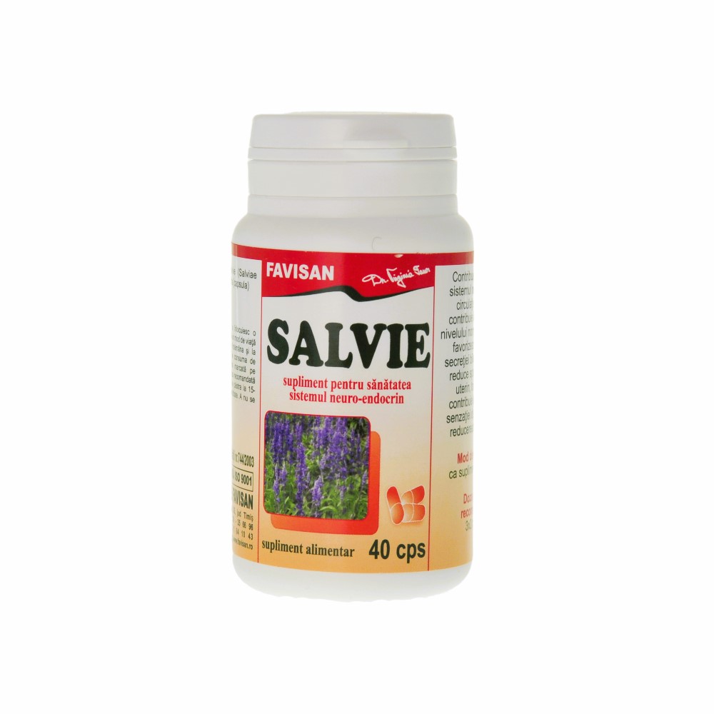 Salvie, 40 capsule, Favisan