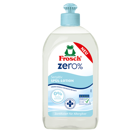 Detergent Lotiune Sensitive pentru vase Zero%