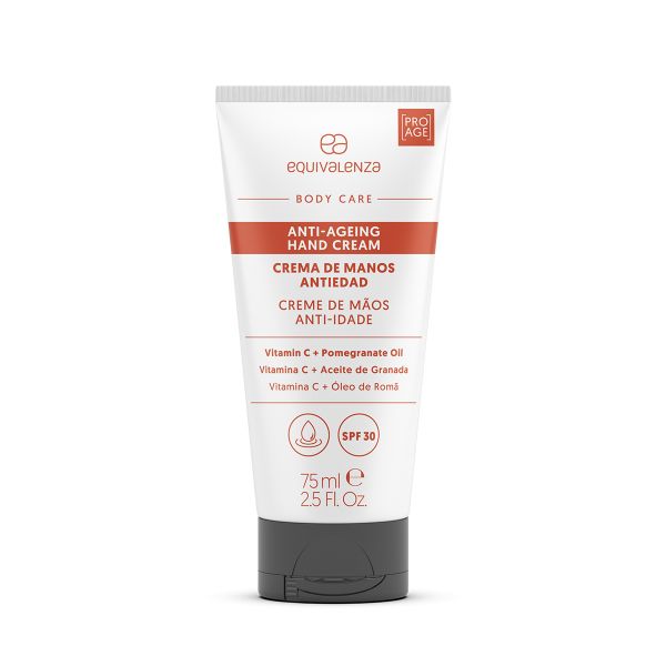 Crema de maini anti-imbatranire cu vitamina C si SPF 30, 75 ml, Equivalenza