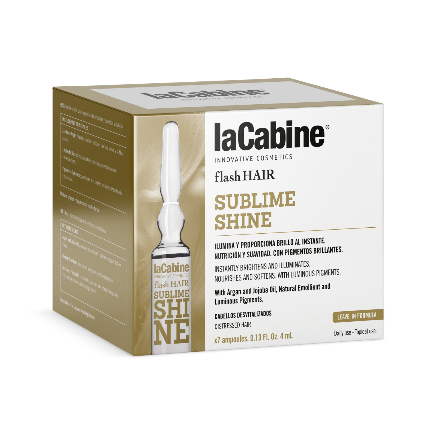 Fiole Flash Hair Sublime Shine, 7 fiole x 4 ml, La Cabine